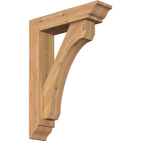 Ekena Millwork Legacy Traditional Smooth Bracket w/ Offset Brace, Western Red Cedar, 5 1/2"W x 22"D x 30"H BKT0604X22X30LEC01SWR
